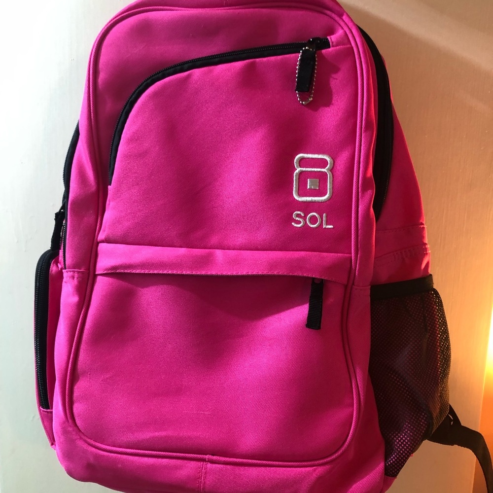 Sol Pink Backpack Laptop Bag